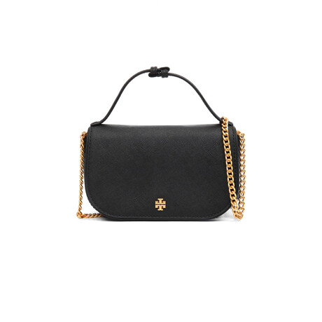 Tory Burch // Emerson Top Handle Crossbody Bag (Black)