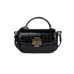 Tory Burch // Britten Embossed Mini Top Handle Handbag (Black)