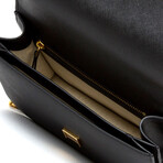 Tory Burch // Emerson E/W Flap Adjustable Shoulder Bag (Black)