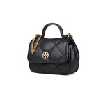 Tory Burch // Willa Nano Top Handle Handbag // Black  (Black)