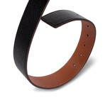 Torry Burch // Reversible Logo Belt // Black New + Cuoio Gold (XS)