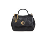 Tory Burch // Willa Nano Top Handle Handbag // Black  (Black)