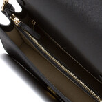 Tory Burch // Emerson Convertible Crossbody Bag (Black)