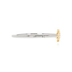 Eleanor Hinged Cuff (Silver & Gold)