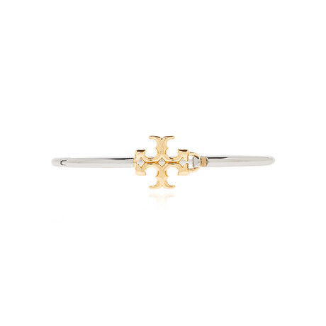 Eleanor Hinged Cuff (Silver & Gold)