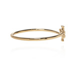 Eleanor Hinged Cuff (Silver & Gold)