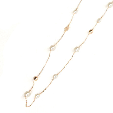 Gold & Parl Britten Pearl Long Necklace