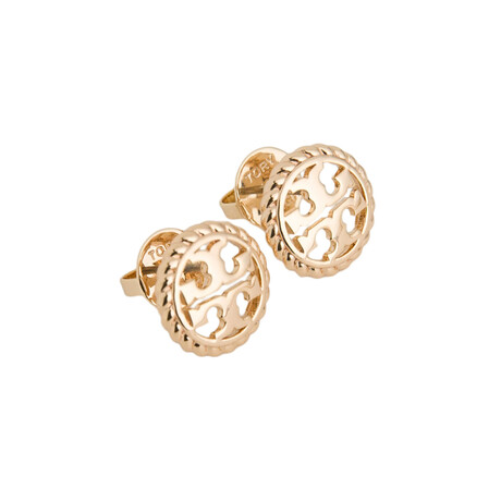 Gold Rope Logo Stud Earring (Gold)