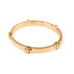 Gold Classic Logo Hinge Bangle (L)