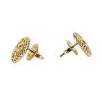 Gold Rope Logo Stud Earring (Gold)