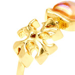 Rose Gold & Coral Roxanne Delicate Ring (5)
