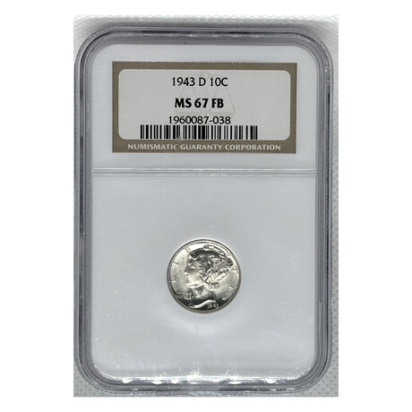 1942 P Mercury Dime NGC MS 67 FB #020
