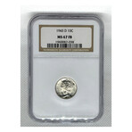 1943 D Mercury Dime NGC MS 67 FB  # 038