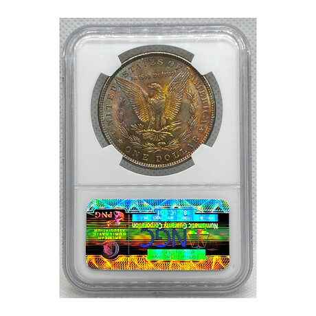 1882 P Morgan Dollar TONING NGC MS 65 # 002