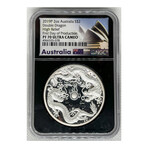 2019 Double Dragon 2 Ounce High Relief