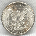 1901 O Morgan Dollar BU Iridium Toning