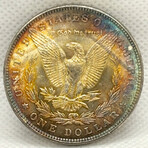 1882 P Morgan Dollar BU Toning