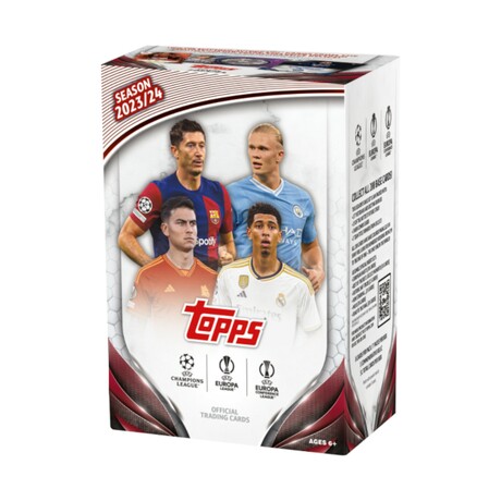 2023-24 Topps UEFA Club Competitions Soccer Blaster Box // Sealed Box Of Cards
