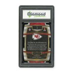 Patrick Mahomes // 2021 Panini Select Concourse Green & Yellow Prizm Die-Cut // DGA 10 Gem Mint