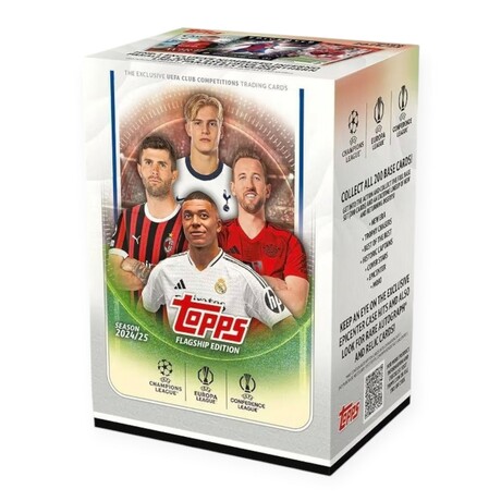 2024-25 Topps UEFA Club Competitions Soccer Blaster Box // Sealed Box Of Cards