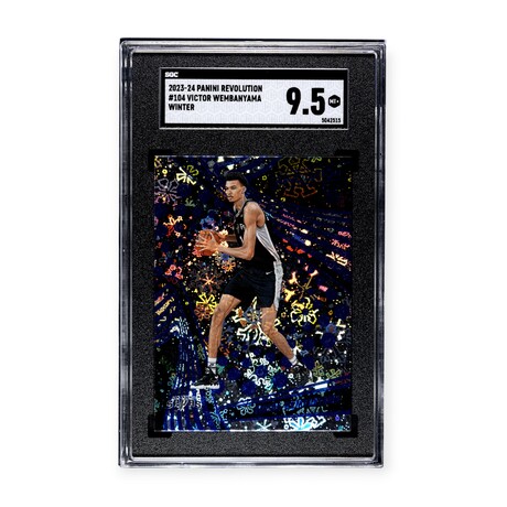 Victor Wembanyama // 2023-24 Panini Revolution Winter // Rookie Card // SGC 9.5 Mint+