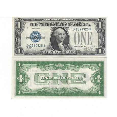 1928 B $ 1 Silver Certificate Choice Uncirculated