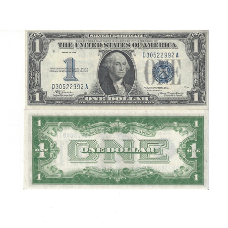 1934 $ 1 Silver Certificate Choice Uncirculated