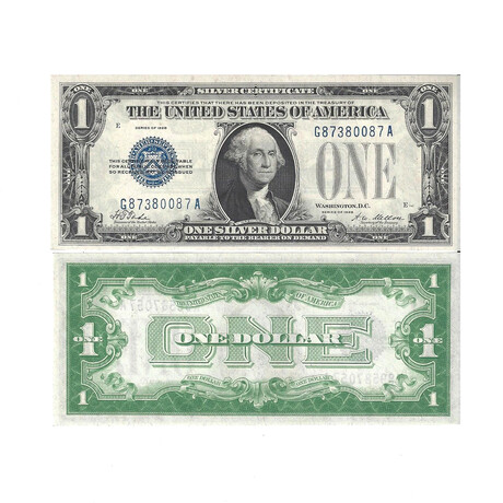 1928 $ 1 Silver Certificate Choice Uncirculated