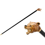 Brown Bear Cane // Black