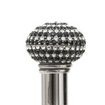 Walking Cane with Swarovski® Crystals // Black
