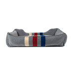 Pendleton Kuddler Dog Bed // Cabin Stripe Gray (Medium)