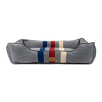 Pendleton Kuddler Dog Bed // Cabin Stripe Gray (Medium)