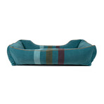 Pendleton Kuddler Dog Bed // Cabin Stripe Shale (Medium)