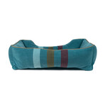 Pendleton Kuddler Dog Bed // Cabin Stripe Shale (Medium)