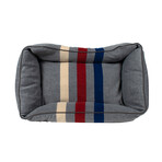 Pendleton Kuddler Dog Bed // Cabin Stripe Gray (Medium)