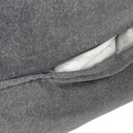 Pendleton Kuddler Dog Bed // Cabin Stripe Gray (Medium)