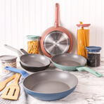 BergHOFF Leo Non-stick Fry Pan 10"// Blue (Blue)