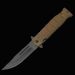 Brown Combat Liner Lock // Brown // 5"