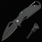 Black Camping Folder // Black // 3.5"