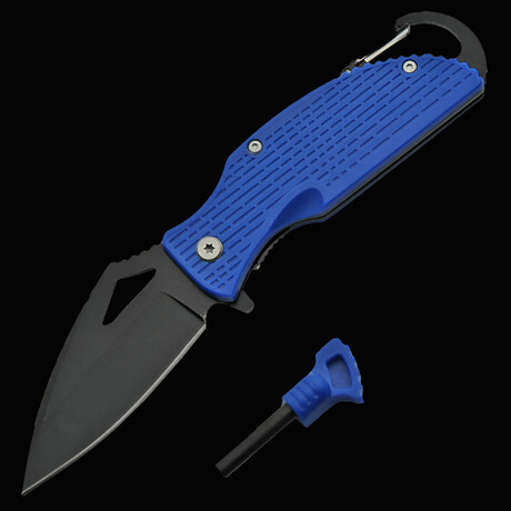Blue Camping Folder // Blue // 3.5"