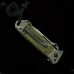 Drop Point Task Force Liner Lock // Green // 5"