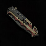 Old Glory Flag Liner Lock // 4.75"