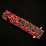 Skull Folder // Red // 4.75"
