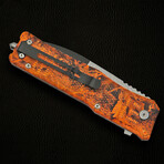 Camoflauge Folder // Orange // 4.75"