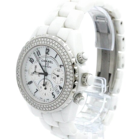 Chanel J12 Diamond Automatic // H1008 // Pre-Owned