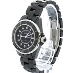 Chanel Ladies J12 Diamond Quartz // H1625.HE // Pre-Owned