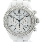 Chanel J12 Diamond Automatic // H1008 // Pre-Owned