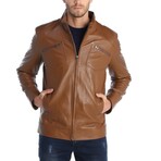 Utility Racer Jacket // Cognac (XS)