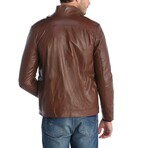 Utility Café Racer Jacket // Cognac (XS)