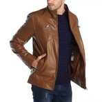 Utility Racer Jacket // Cognac (XS)